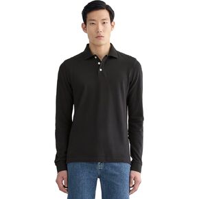Everlane Mens The Long-Sleeve Pique Polo in Kuwait