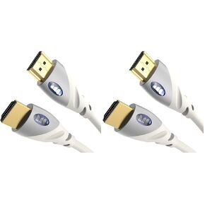 كابل Monster HDMI 4k Ultra HD مع إيثرنت - جهات اتصال ذهبية وردية عيار 24 قيراط مقاومة للتآكل واتصال V-Grip - كابل HDMI لجهاز PS3 وشاشة الكمبيوتر - 6 أقدام in Saudi Arabia