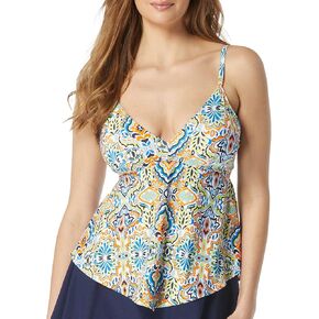 COCO REEF Gypsy Bra Sized Underwire Tankini Top — Flattering Flare Fit with Lace Up Back in Saudi Arabia
