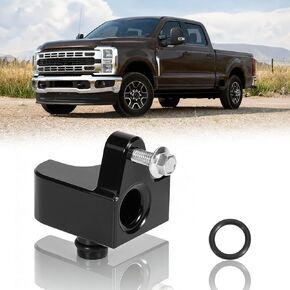مجموعة فاصل مستشعر MAP مناسبة لسيارة Ford F-250 F-350 F-450 F-550 Super Duty 2020-2026، ديزل باور ستروك 6.7 لتر، ألومنيوم خام، أسود بأكسيد in Kuwait