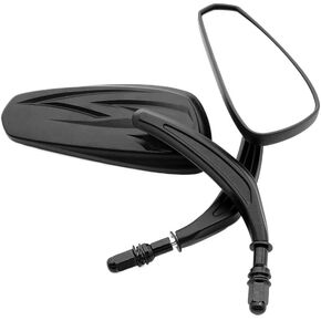 8mm Rear View Mirrors Compatible with Sportster XL1200C, Softail FLSTC, FLTRX, Road King, Street Bob, Fat FLSTF(black) in Kuwait