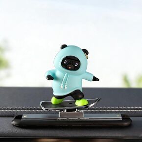 Skateboard Bear Car Dashboard Ornament for Toyota Corolla 2020-2025 2026, Sliding Car Interior Decoration Cool Auto Accessories Gift,Black in Kuwait