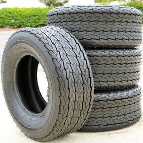 Forerunner QH503 Premium Boat Trailer Tire - 20.5X8.00-10ST 20.5X8.00X10 Load Range E LRE 10-Ply BSW Black Side Wall, Set of 4 in Kuwait
