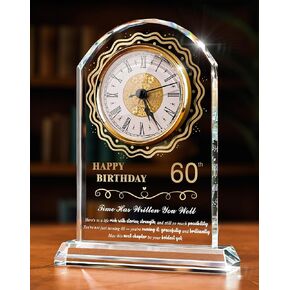 ساعة كوارتز كريستالية لعيد الميلاد التسعين للنساء والرجال، هدية عيد ميلاد عمرها 90 عامًا لها، هدية تزيين عيد ميلاد سعيد التسعين للأم والأب in Kuwait