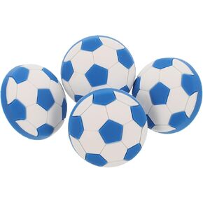 4pcs Silicone Cartoon Cabinet Drawer Pull Handles Room Soccer Blue White Soft Wardrobe Knobs Safe Furniture Handles for Nursery and Bedroom in Kuwait