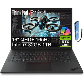 Lenovo ThinkPad X1 Extreme Gen 4 16 بوصة 2K QHD (Intel Core i7-11800H، ذاكرة وصول عشوائي 64 جيجابايت، 2 تيرابايت SSD، Geforce RTX 3050 Ti) كمبيوتر محمول لمحطات العمل والمحمول، إضاءة خلفية، FP، 3 سنوات WRT، كابل IST، Win 11 Pro، أسود in Kuwait