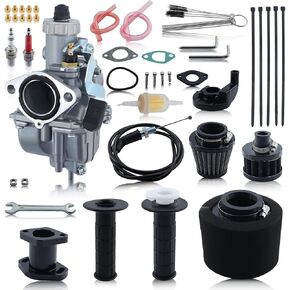 VM22 26mm Carburetor Carb for Predator 212cc 196cc 224cc 200cc CT200U BT200X Mini Bike Go Kart KT196 Go Kart GX160 GX200 6.5hp Engine with 38mm Air Filter Intake Manifold Main Jets Kit (Black) in Saudi Arabia