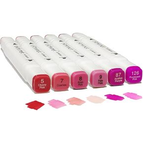 6pcs Colorless Alcohol Markers Set, Blender Blending Clear Markers Dual Tips Art Drawing Sketched Double Tipped for Adults Kids (Colorless) in Kuwait