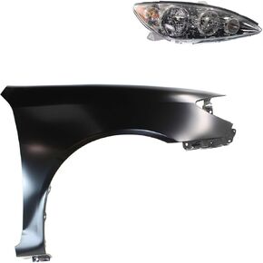 Replacement Headlight Kit Fits Toyota Camry 2005-2006 2.4L I4 Passenger Side with Fender (XLE Trim) in Kuwait