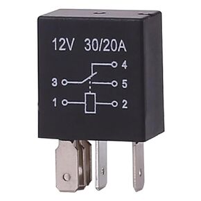 12V Automotive Relay 30A, 4-Pin/5-Pin Electromagnetic Relay for Car Oil Pump, Air Conditioner, Fan, Fog Lamp, DC Power, Universal Mini Violet Relay (4 PIN with Socket) in Kuwait