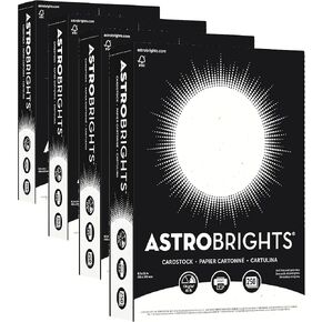 Astrobrights® Card Stock, Stardust White, Letter (8.5" x 11"), 65 Lb, Pack Of 250 in Kuwait