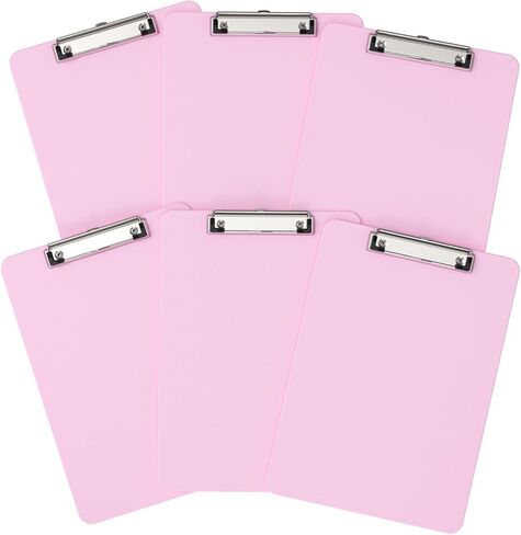 Plastic Clipboards 2 Pack, A4 Black Clip Board 8.5x11 for Classroom, Students, Kid, Woman, Size 9" x 12.5" with Low Profile Clip, Office & School Supply in Kuwait