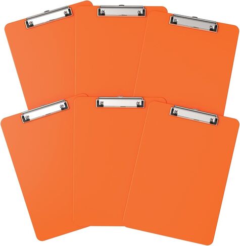 Plastic Clipboards 2 Pack, A4 Black Clip Board 8.5x11 for Classroom, Students, Kid, Woman, Size 9" x 12.5" with Low Profile Clip, Office & School Supply in Kuwait