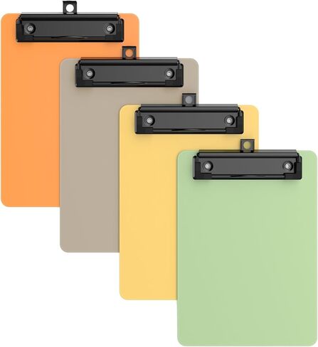 4 Pack Black Small Clipboard, 5 x 7 Mini Size for Classroom, Students, Teacher, Nurse,Clip Board with Low Profile Clip, Office & School Supplies in Kuwait