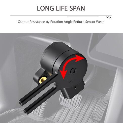 Brake Pedal Position Sensor Brake Pressure Light Switch Compatible with Traverse Impala Blazer Acadia Enclave XT5 XT6 Replacement for 13583372 13597425, Easy Installation in Saudi Arabia