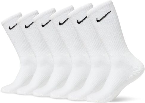 Nike Everyday Cushioned Crew Long Athletic Training Casual Socks - 6 Pack in Saudi Arabia