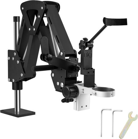 DZQ Stereo Microscope 7X-45X Magnification, Jewelry Microscope 0X/0.5X/2.0X Objective Lenses, Micro Inlaid Mirror WF10X Eyepieces, Articulating Arm Stand with Base Plate, 60-Bulb LED Ring Light(ZQ-2) in Saudi Arabia