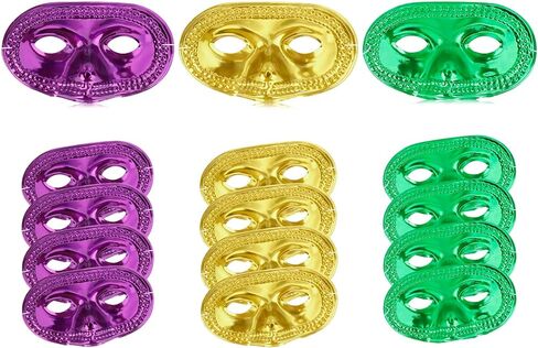 Mardi Gras Masks Bulk 24pcs/12pcs Masquerade Mask with Band Mardi Gras Mask for Men Women Mardi Gras Decor Cosplay in Saudi Arabia