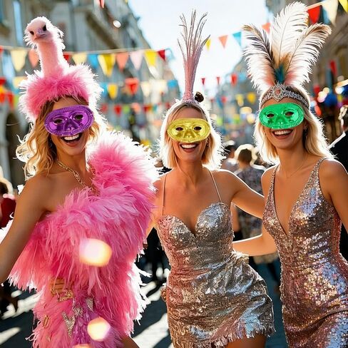 Mardi Gras Masks Bulk 24pcs/12pcs Masquerade Mask with Band Mardi Gras Mask for Men Women Mardi Gras Decor Cosplay in Saudi Arabia