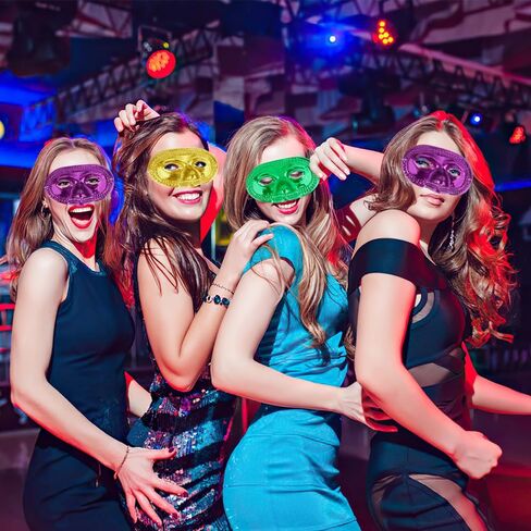 Mardi Gras Masks Bulk 24pcs/12pcs Masquerade Mask with Band Mardi Gras Mask for Men Women Mardi Gras Decor Cosplay in Saudi Arabia
