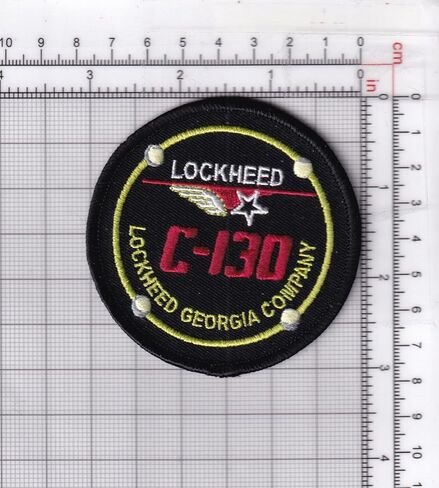 Lockheed Martin® C-130 Hercules® Yoke Patch - ظهر بلاستيكي، مرخص رسميًا، 3 بوصة in Kuwait