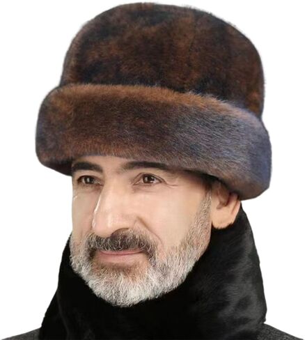 XGOPTS للجنسين الشتاء فو الفراء الصياد قبعة الطقس البارد الروسية القوزاق Ushanka جندي قبعة في الهواء الطلق الدافئة فروي الصيد القبعات in Kuwait