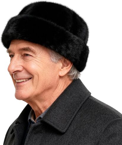 الرجال الشتاء فو الفراء الصياد قبعة الروسية Ushanka قبعة دافئة الحرارية الدافئة قبعة المسنين في الهواء الطلق يندبروف التزلج الثلوج قبعات in Saudi Arabia