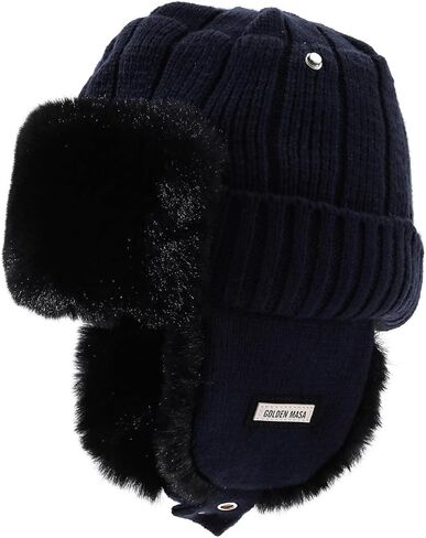Winter Trapper Warm Russian Trooper Hat Skiing Cap Women Men Windproof Faux Fur Hunter Cap Eskimo Ski Hats in Saudi Arabia