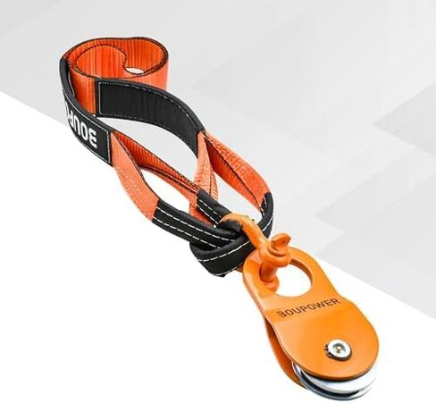 Heavy Duty Offroad Recovery Gear Kit 4x4, Winch Accessories with Tree Saver Strap, d-Ring Shackles & Snatch Block Pulley for ATV/UTV/SUV/Truck in Saudi Arabia