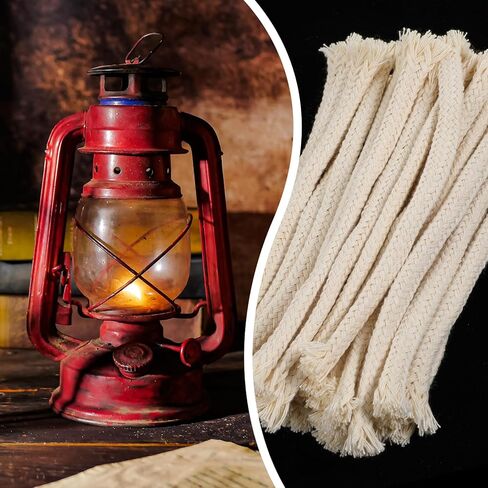 40pcs Kerosene Heater Wick, 1/4" Round Lamp Wick, Cotton Wicks for Oil Lamps Alcohol Candle Burner,Lampberger Kerosene Lamp, Oil Lantern in Saudi Arabia