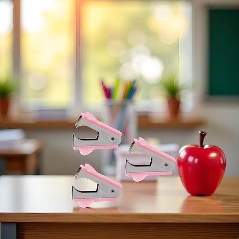 3 قطع من مزيلات الدبابيس الوردية - سحّابات دبابيس بلاستيكية حديثة بمقابض مضادة للانزلاق | أدوات إزالة الدباسة سهلة الإمساك للطلاب والمعلمين | مثالي للاستخدام في المنزل والمدرسة والمكتب in Kuwait