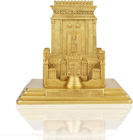 Mingzhang Hand-Painted Second Temple of Jerusalem Resin Model -Tabernacle Model Museum-Quality Biblical Decor, Ancient Historical Architecture Replica for Home Display & Religious Gifts in Saudi Arabia