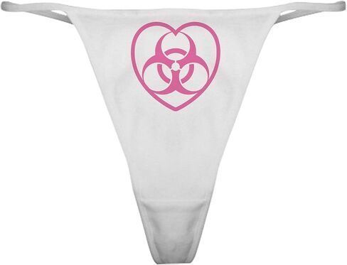 ملابس داخلية كلاسيكية من CafePress باللون الوردي Biohazard Heart، سراويل داخلية نسائية in Kuwait