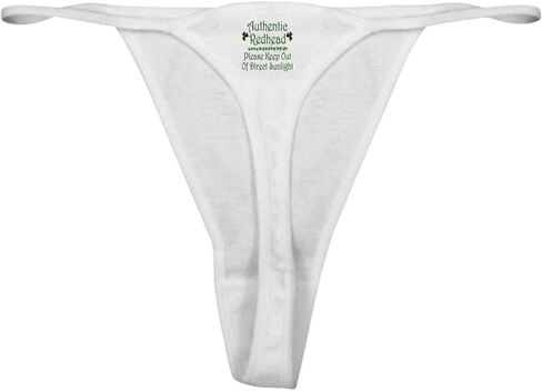 CafePress Authentic Redhead Classic Thong Underwear, Womens Panties in Saudi Arabia