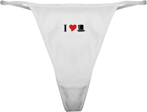 CafePress I Love Tophats ملابس داخلية كلاسيكية رفيعة، سراويل داخلية نسائية in Saudi Arabia