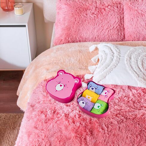 احصل على 5 جوارب من Trend Care Bears للنساء والمراهقات، الولايات المتحدة 5-10، جوارب قطنية ملونة في صندوق قابل لإعادة الاستخدام، هدايا لطيفة للنساء in Saudi Arabia