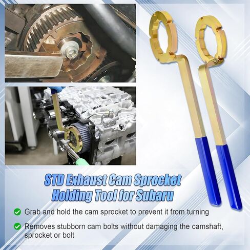 STD Intake/Exhaust Cam Sprocket Wrench Tool for Subaru Impreza WRX STI, Forester XT, Legacy GT, Outback XT, Saab 9-2X, Baja Spline Camshaft Pulley Holder 2 in 1 in Saudi Arabia