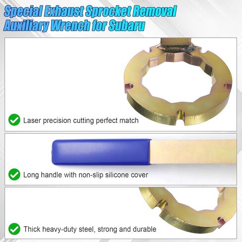 STD Intake/Exhaust Cam Sprocket Wrench Tool for Subaru Impreza WRX STI, Forester XT, Legacy GT, Outback XT, Saab 9-2X, Baja Spline Camshaft Pulley Holder 2 in 1 in Saudi Arabia