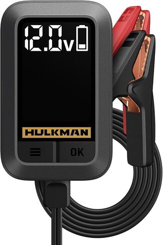 شاحن بطارية السيارة HULKMAN Sigma 1 - شاحن ذكي أوتوماتيكي 1A 6V/12V، وحافظ البطارية، ومزيل الكبريت مع واجهة ذكية in Kuwait