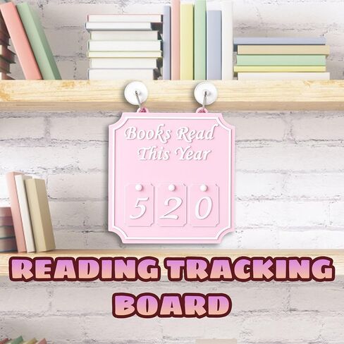عداد الكتب التي قرأتها هذا العام، علامة الكتب التي قرأتها هذا العام، الكتب التي قرأتها علامة هذا العام، تتبع تقدمك في القراءة، تزيين مكتبتك المنزلية، هدية مثالية لديدان الكتب in Kuwait