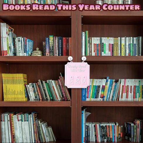 عداد الكتب التي قرأتها هذا العام، علامة الكتب التي قرأتها هذا العام، الكتب التي قرأتها علامة هذا العام، تتبع تقدمك في القراءة، تزيين مكتبتك المنزلية، هدية مثالية لديدان الكتب in Kuwait