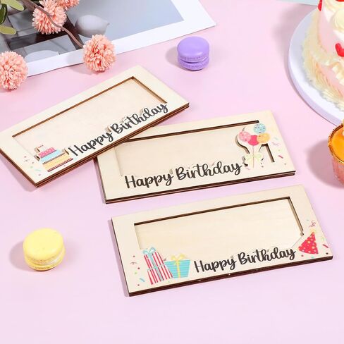 3 قطع من حامل أموال عيد الميلاد، صندوق بطاقات خشبي، حامل نقود عيد ميلاد، بطاقة نقود، مغلفات هدايا، محفظة نقود، أعياد الميلاد، حامل بطاقات التمنيات للحفلات، هدية DIY in Kuwait