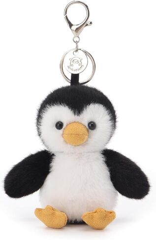 Apricot Lamb Paul Penguin Cute Keychain, Soft Stuffed Plush Toy Keyring for Kids' Backpack, Purse, 4 Inches in Saudi Arabia