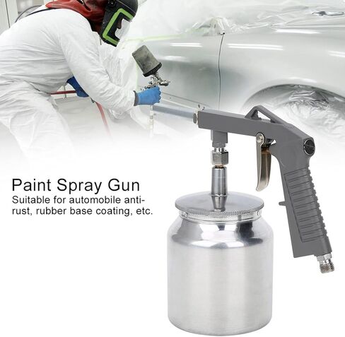 Joyzan Air Spray with Cup, HVLP Spraying Feed Paint Aluminum Professional Pneumatic Automotive Sprayer Kit with Clean Brush for Auto Car Prime Wall Door Furniture Surface 750ML Capacity in Saudi Arabia
