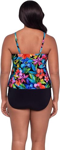 Womens Adjustable Four Tier Lena Swim Tankini Top with Built-in Bra Support in Saudi Arabia