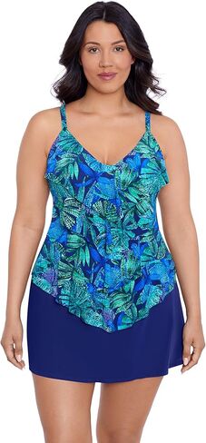 Womens Adjustable Four Tier Lena Swim Tankini Top with Built-in Bra Support in Saudi Arabia