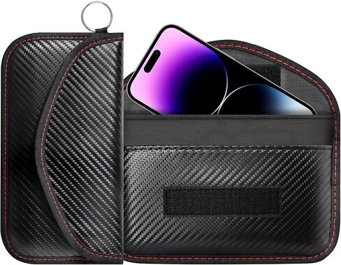 1 Pack Faraday Pouch Bag for Phone and Car Keys, RFID Signal Blocking Holder, Faraday Key Fob Protector, Anti-Theft Key Fob Case in Saudi Arabia