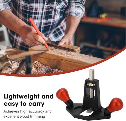 Router Plane Handheld Woodworking Tool, Portable Trimming, Hand Planer for, Crafts Production, Wooden Furniture Repair(Black) in Saudi Arabia