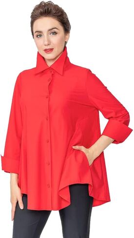 IC Collection Relaxed High-Low Blouse - 3778B in Saudi Arabia
