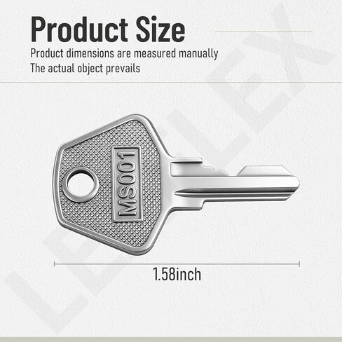 3 Pack 5001 Cash Drawer Key (Sliver) for M-S, EchoPOS Drawers, Star Micronics CD3-1616 and Other POS Registers - Easy Plug and Play in Kuwait